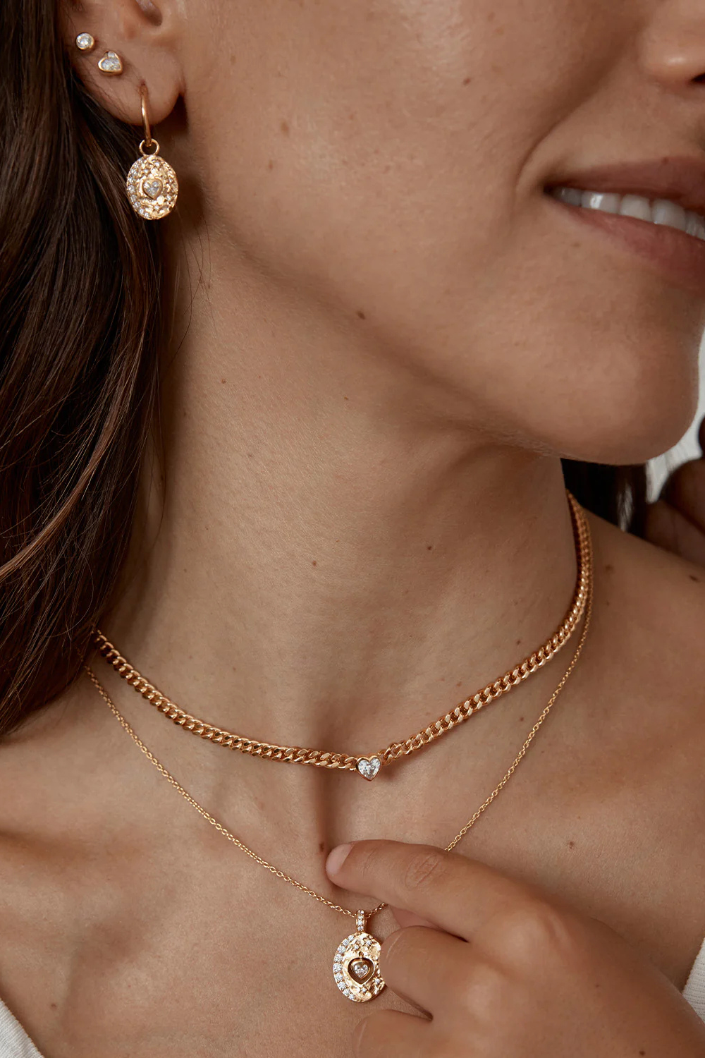 18k Gold Vermeil Love You to the Moon and Back Hoops