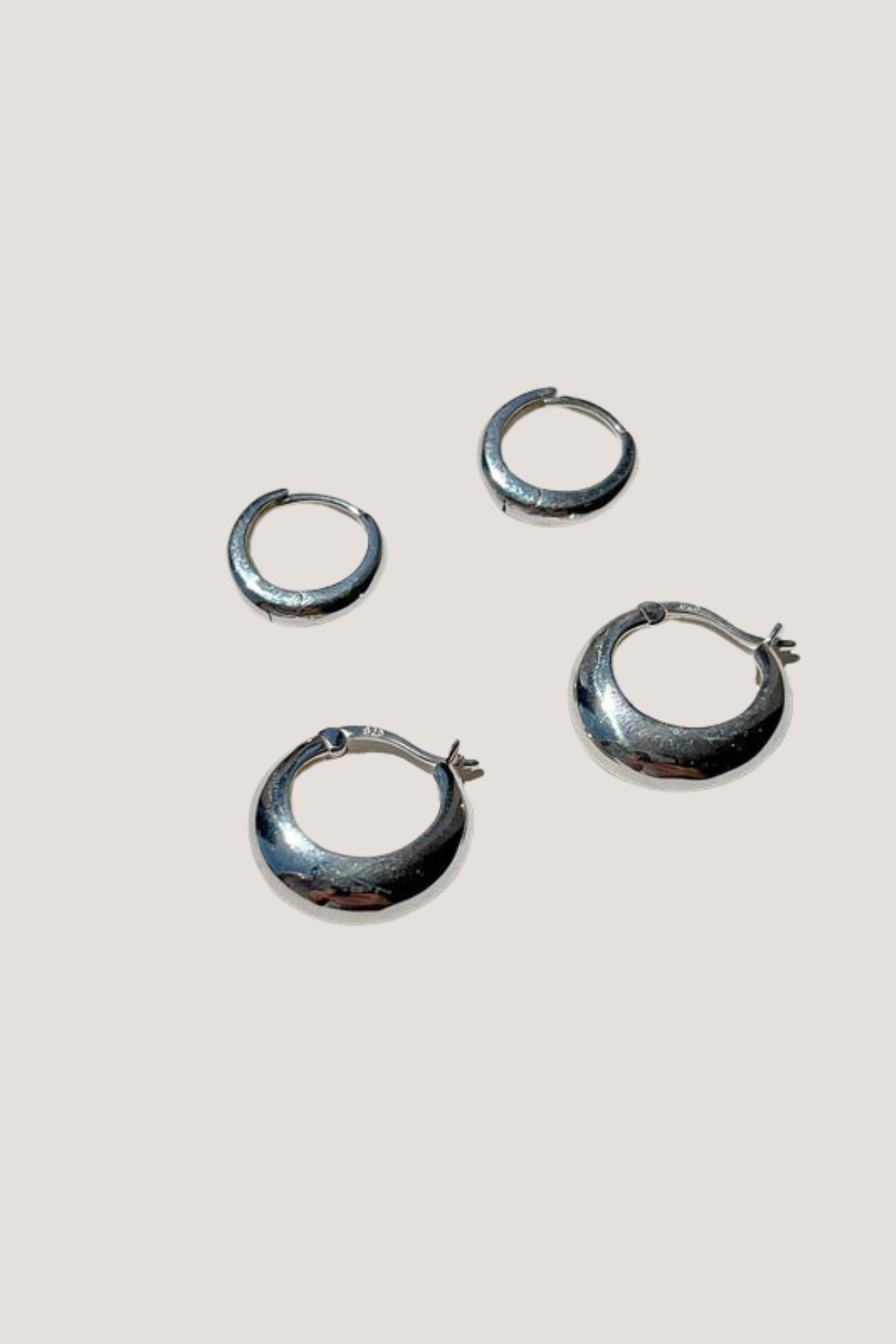 Positano Mini Hoops | Silver