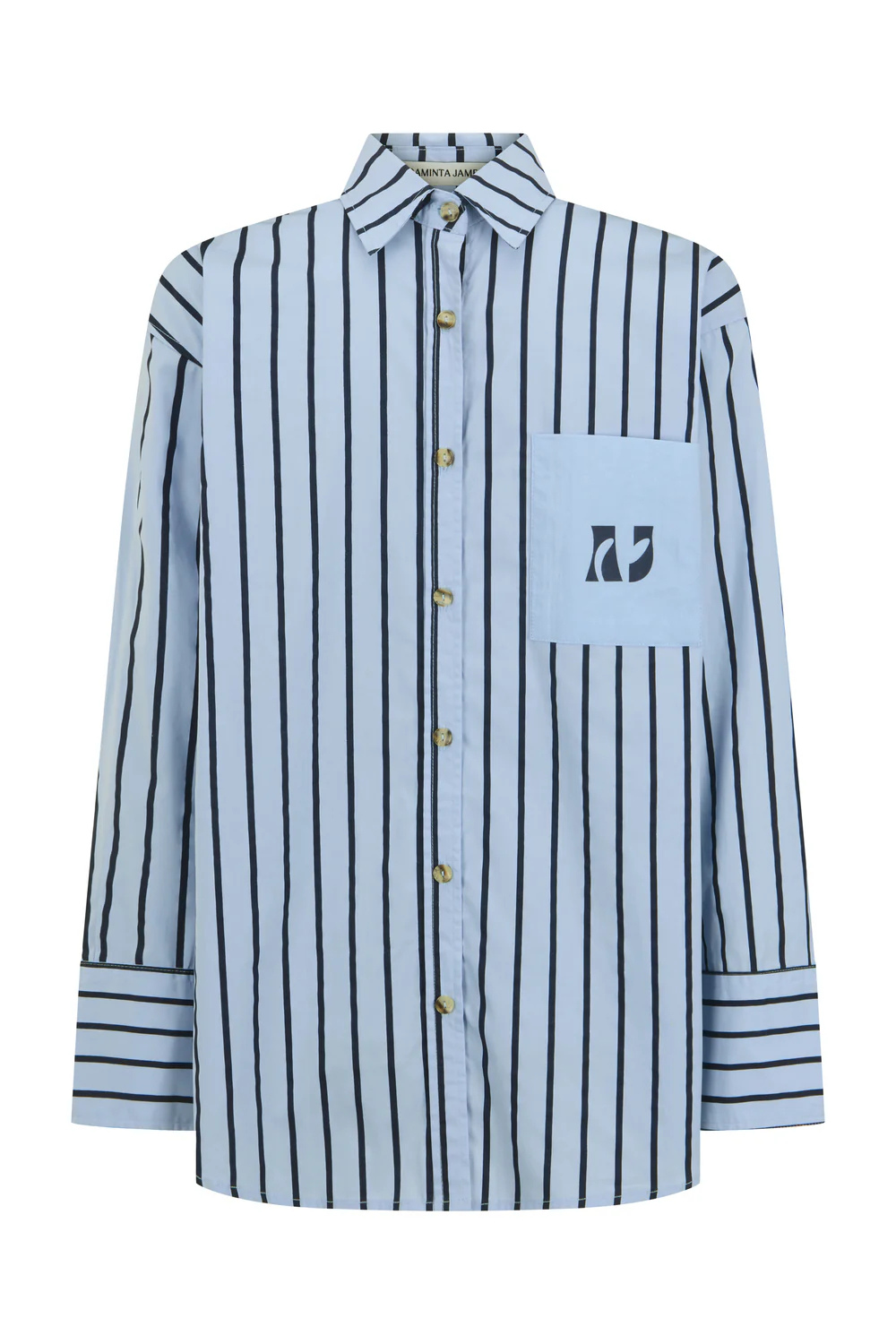 AJ Crest Palermo Shirt | Sea Blue