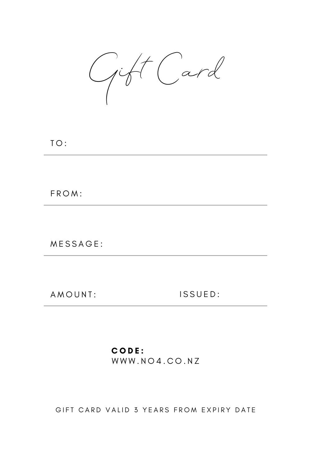 Gift Card 1
