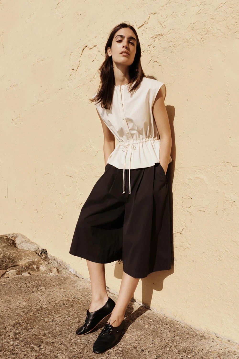 Bonne Crushed Cotton Top | Berg