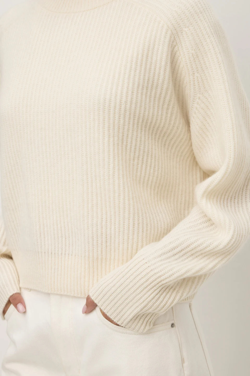 Amerie Cashmere Knit Jumper | White