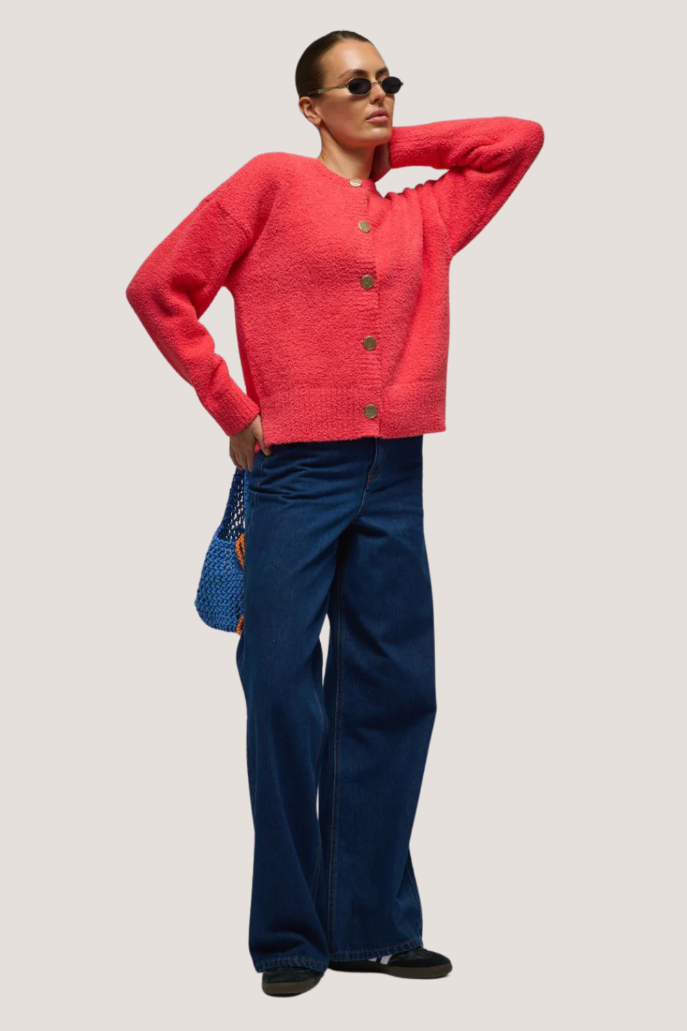 Aime Cardigan | Coral