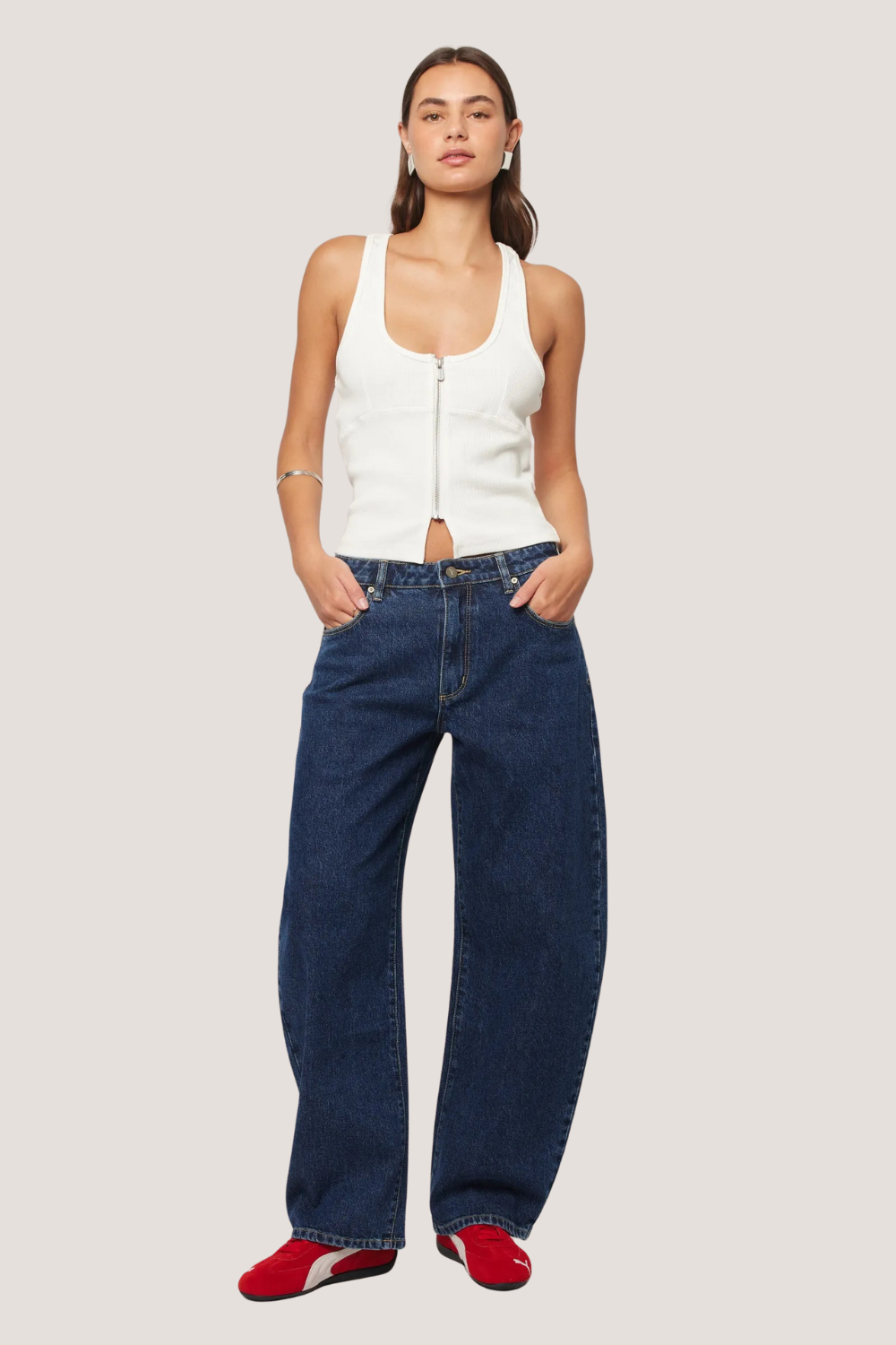 95 Mid Barrel Jean | Tara