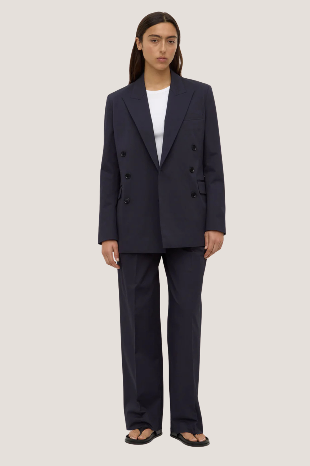 Ellen Double Breasted Blazer | True Navy