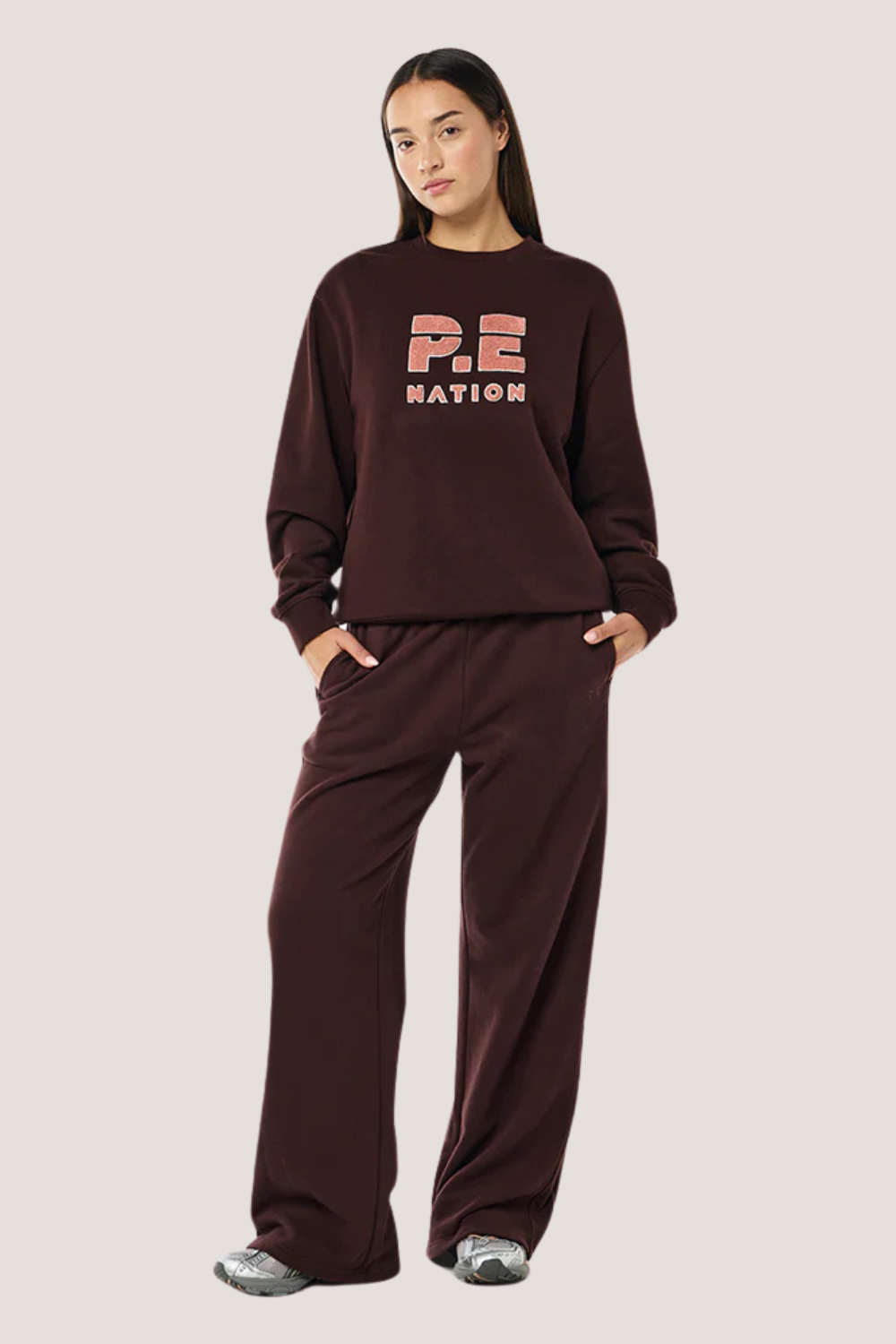 Heads Up Boucle Sweat | Mahogany