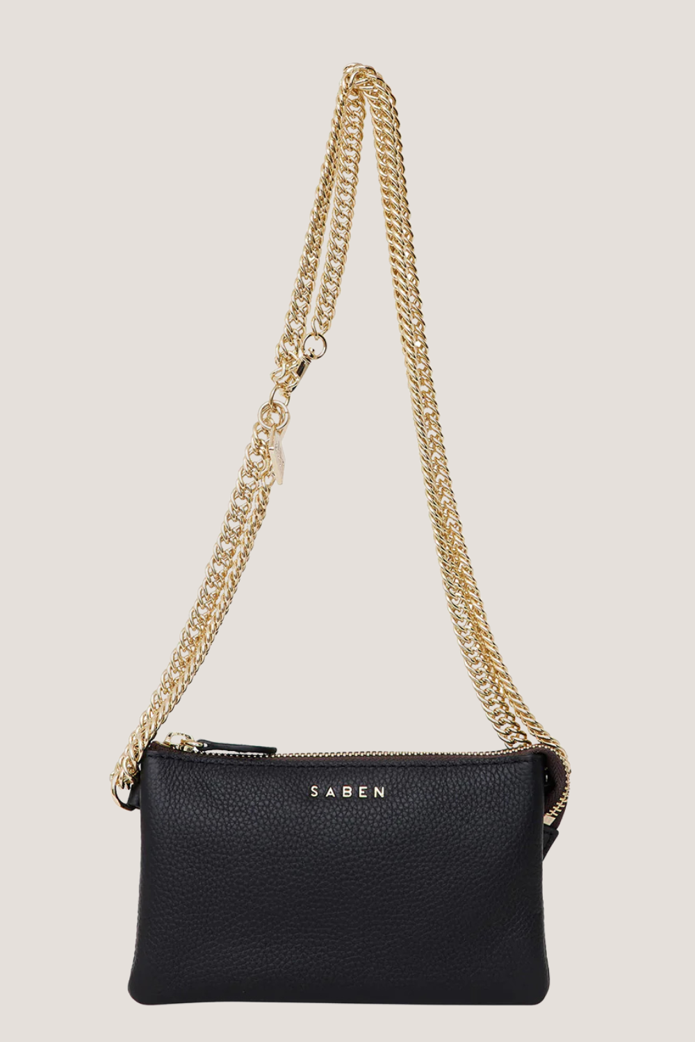 Feature Strap Chain | Gold Curb