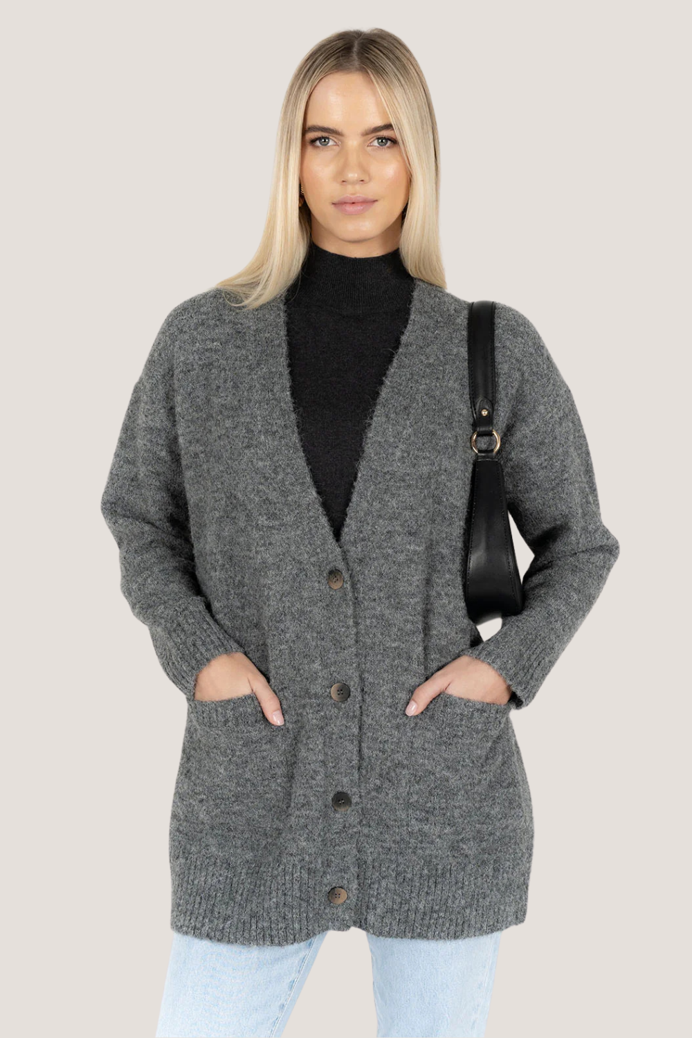Lattitude Cardi | Charcoal