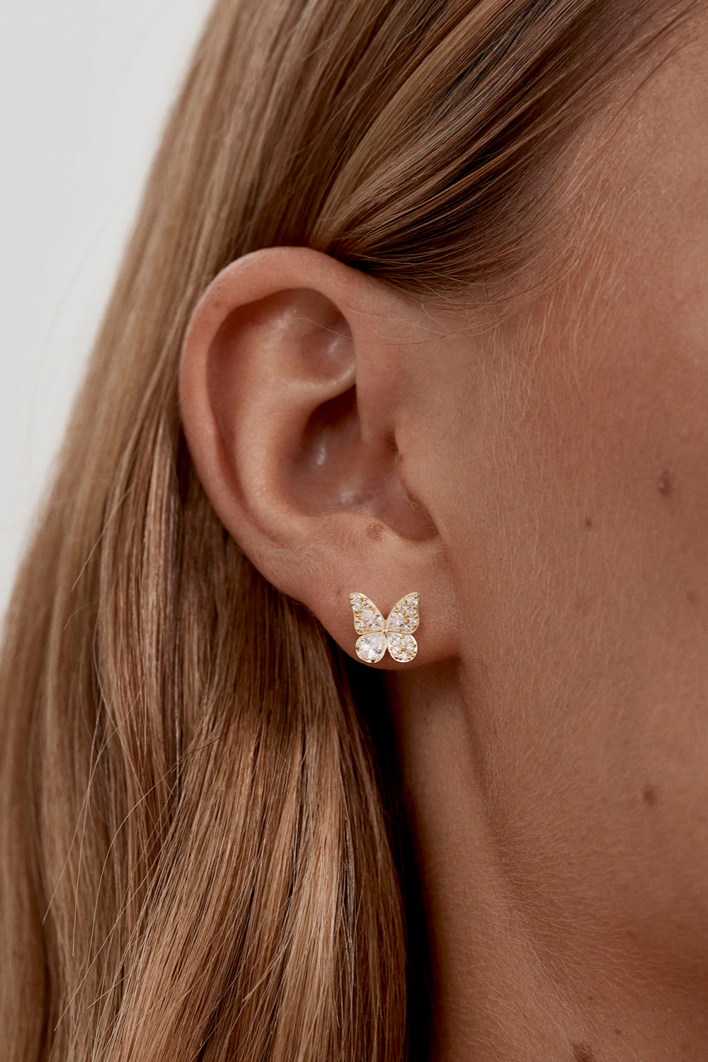 18k Gold Vermeil I Believe, I Become Stud Earrings