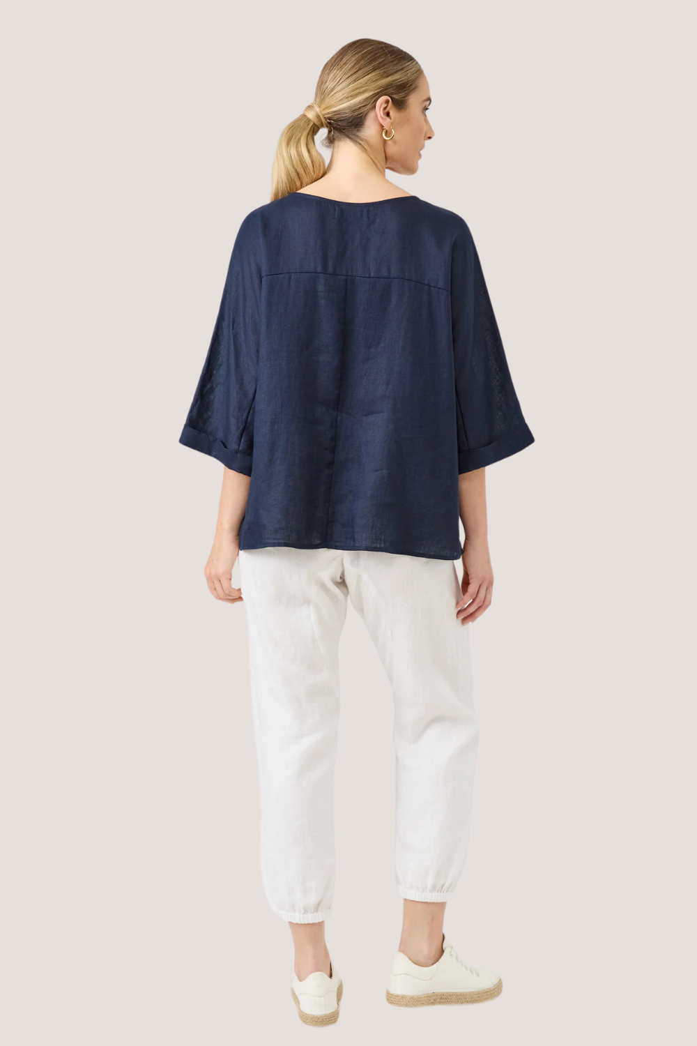 Studio Relaxed Top | Navy