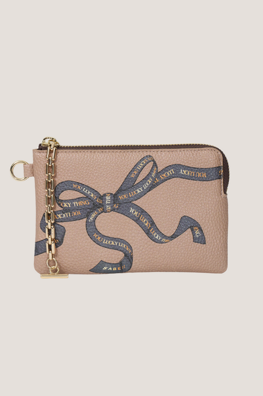 Poppy Pouch | Tee Ribbon Print