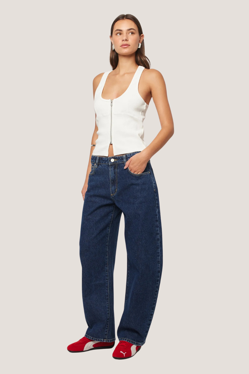 95 Mid Barrel Jean | Tara
