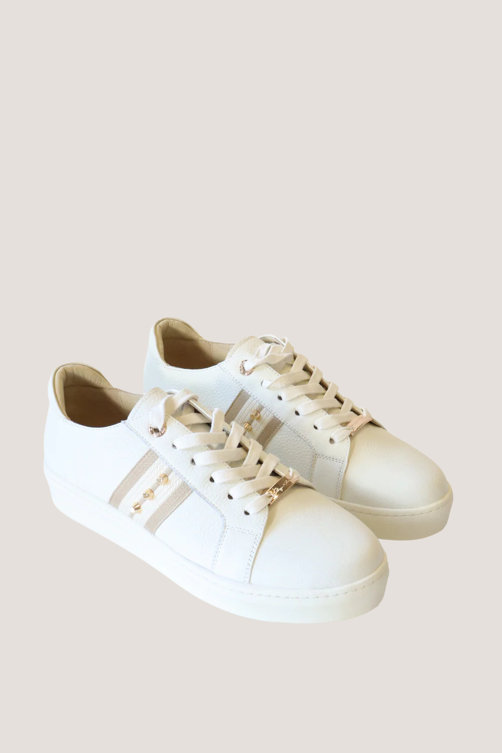 Caine Trainer | Stone Pebble-Cream