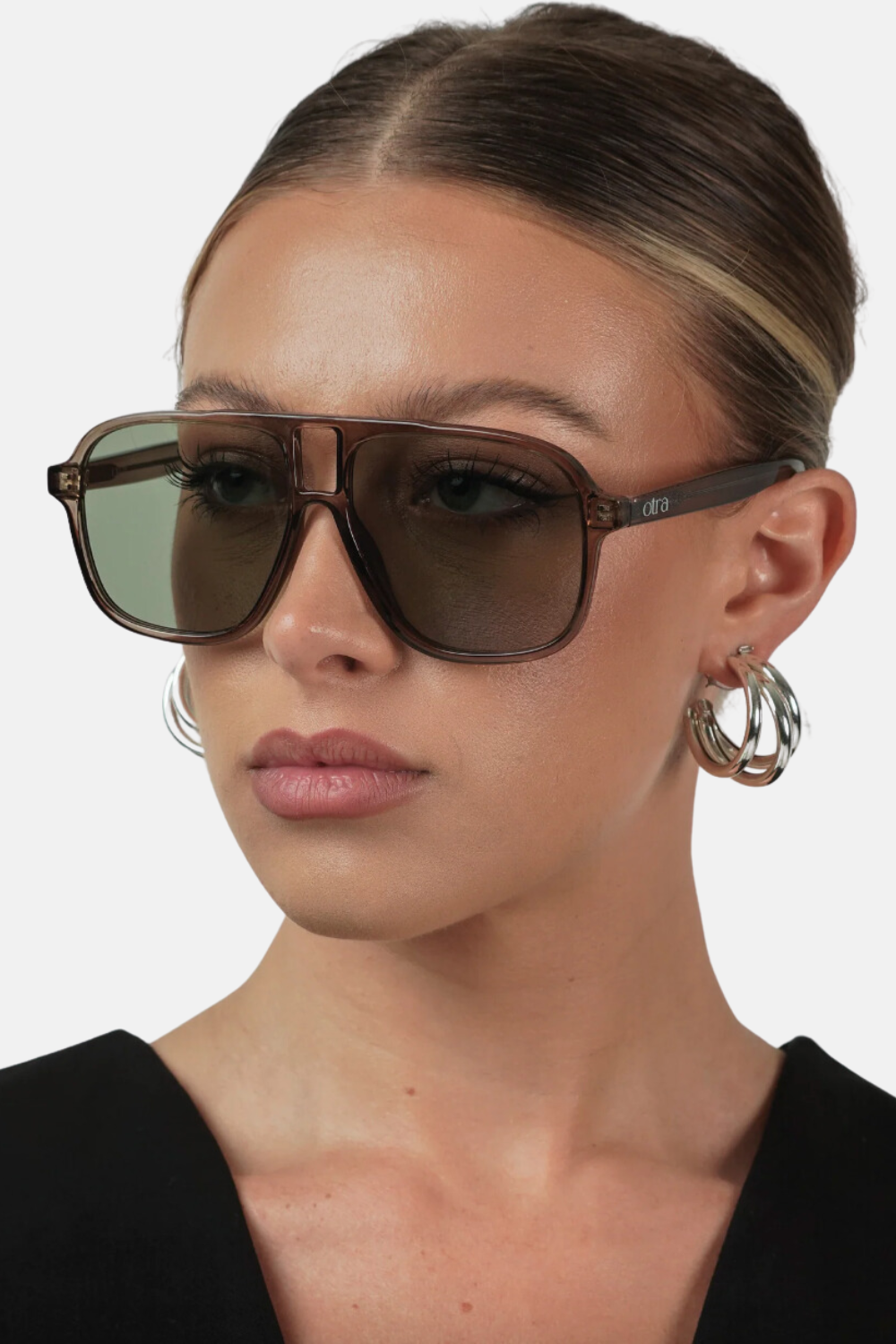 Quinn | Transparent Grey/Light Green