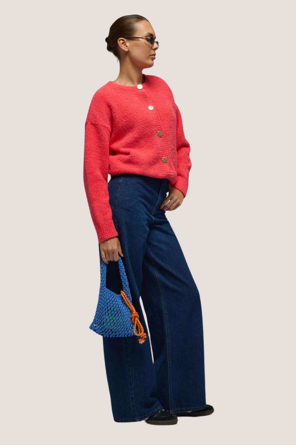 Aime Cardigan | Coral