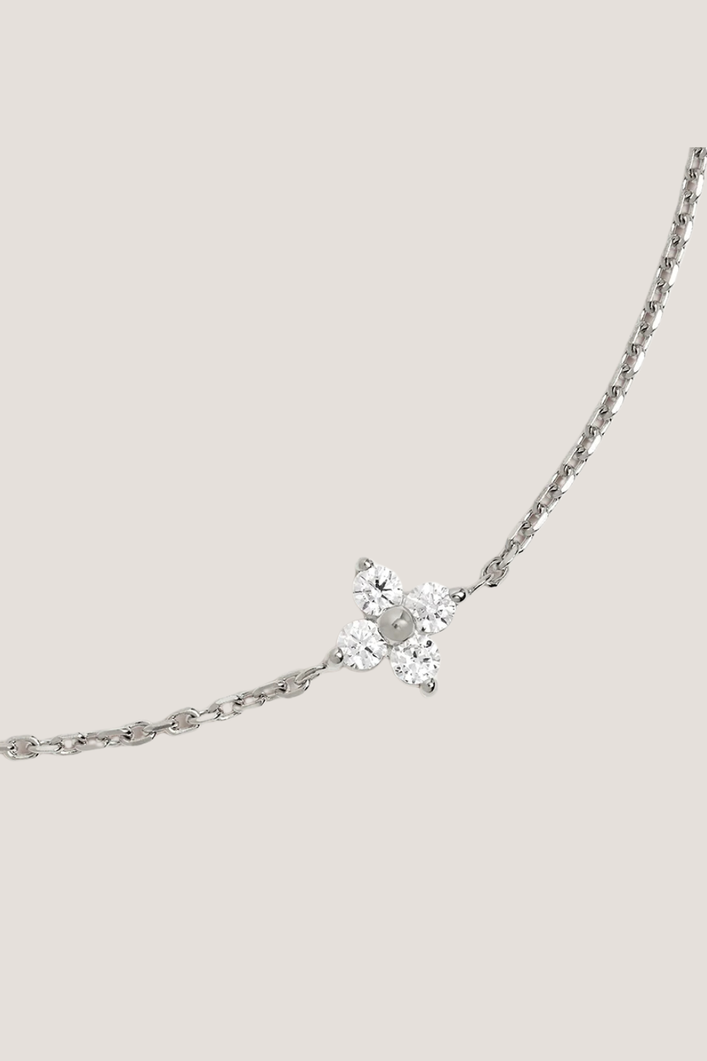 Sterling Silver Crystal Bloom Bracelet