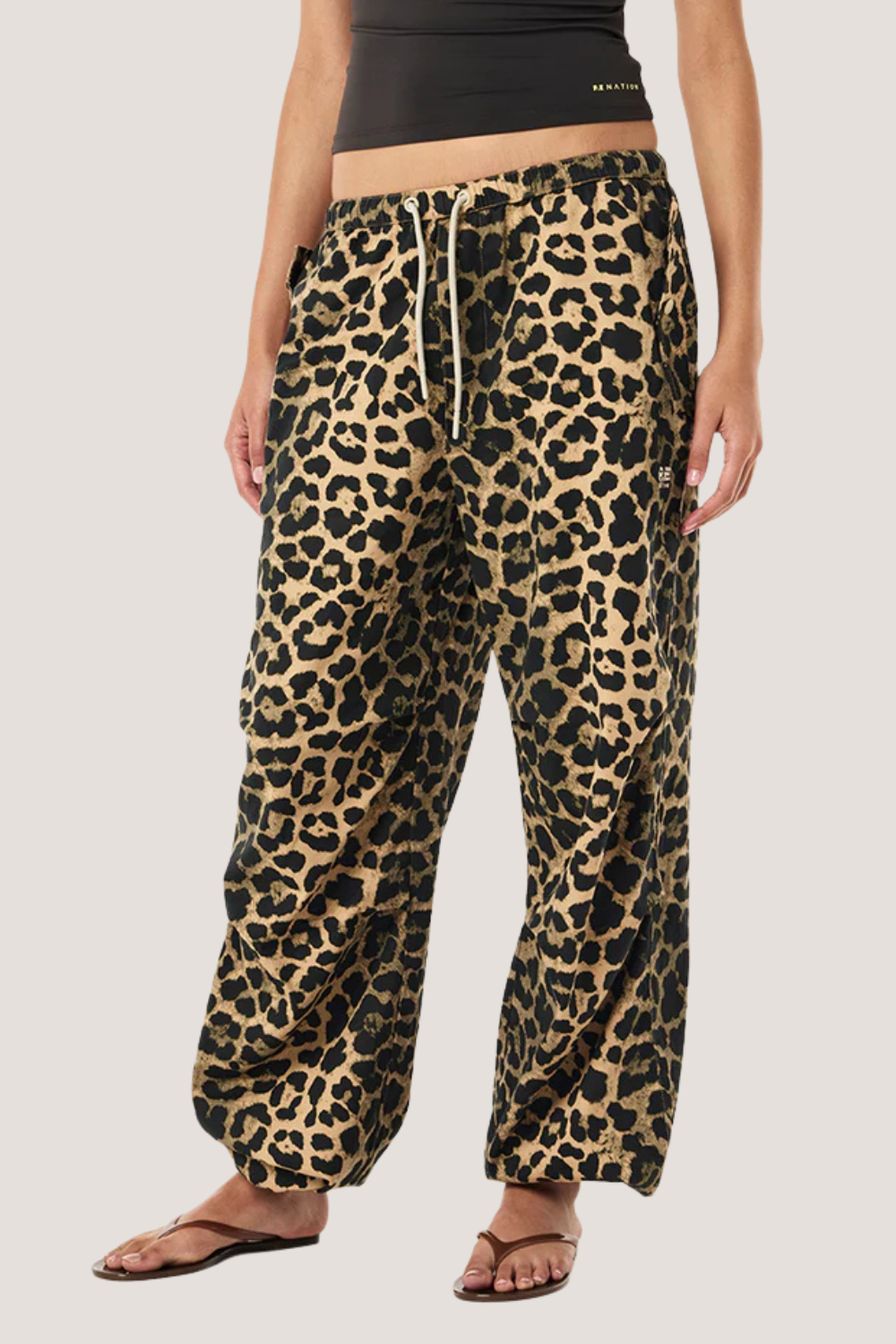 Discovery Cotton Pant | Leopard Print