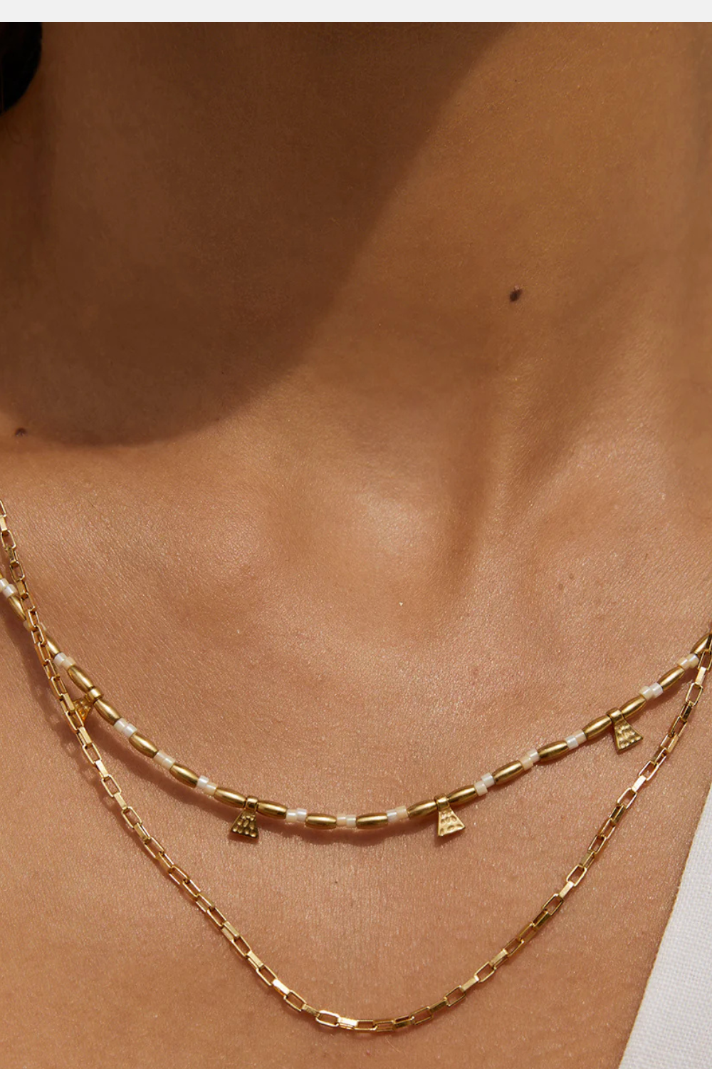 Natalia Gold Necklace | Vanilla