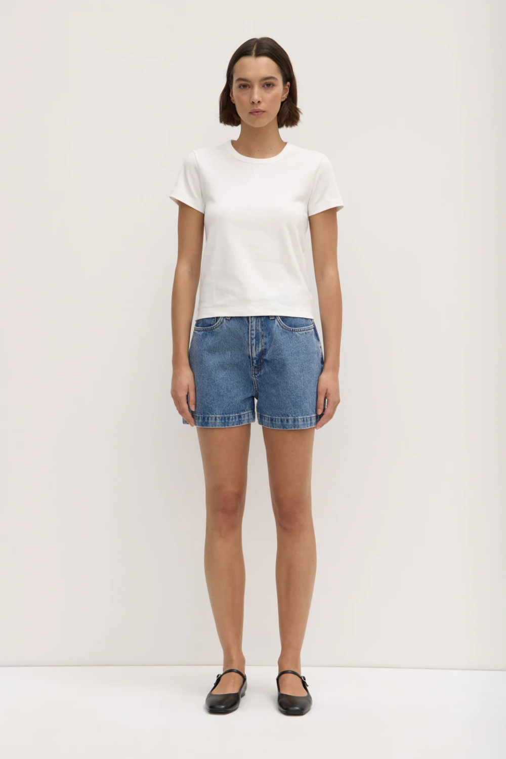 Lyla Cap Sleeve Tee | Antique White
