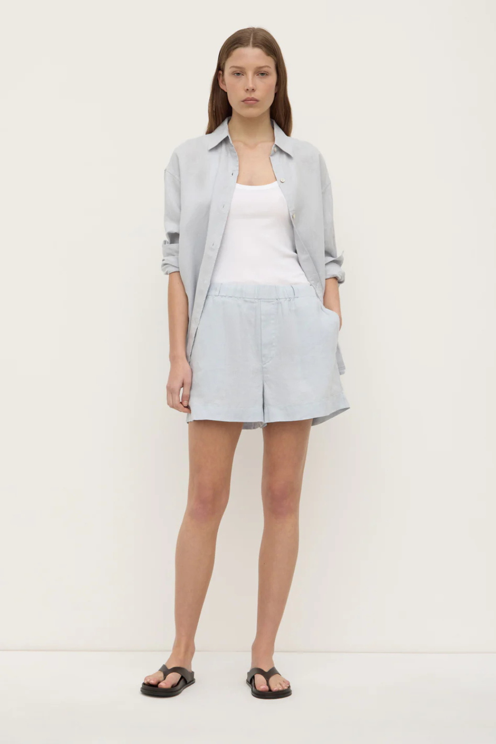 Everyday Linen Short | Cloud