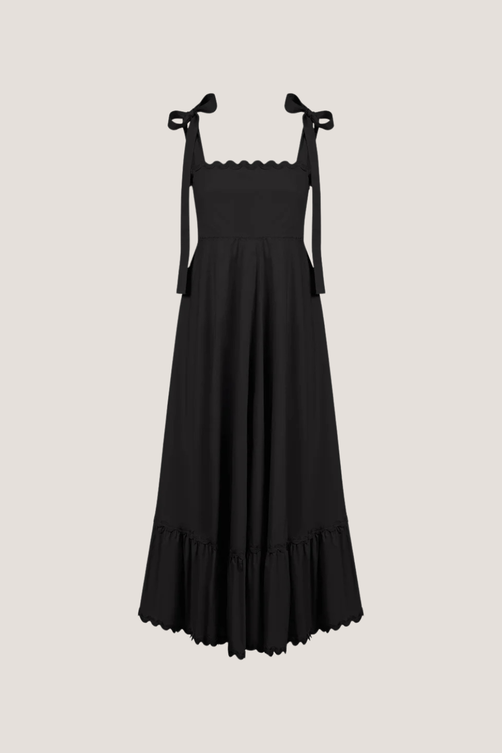 Brasilia Tie Maxi Dress | Black