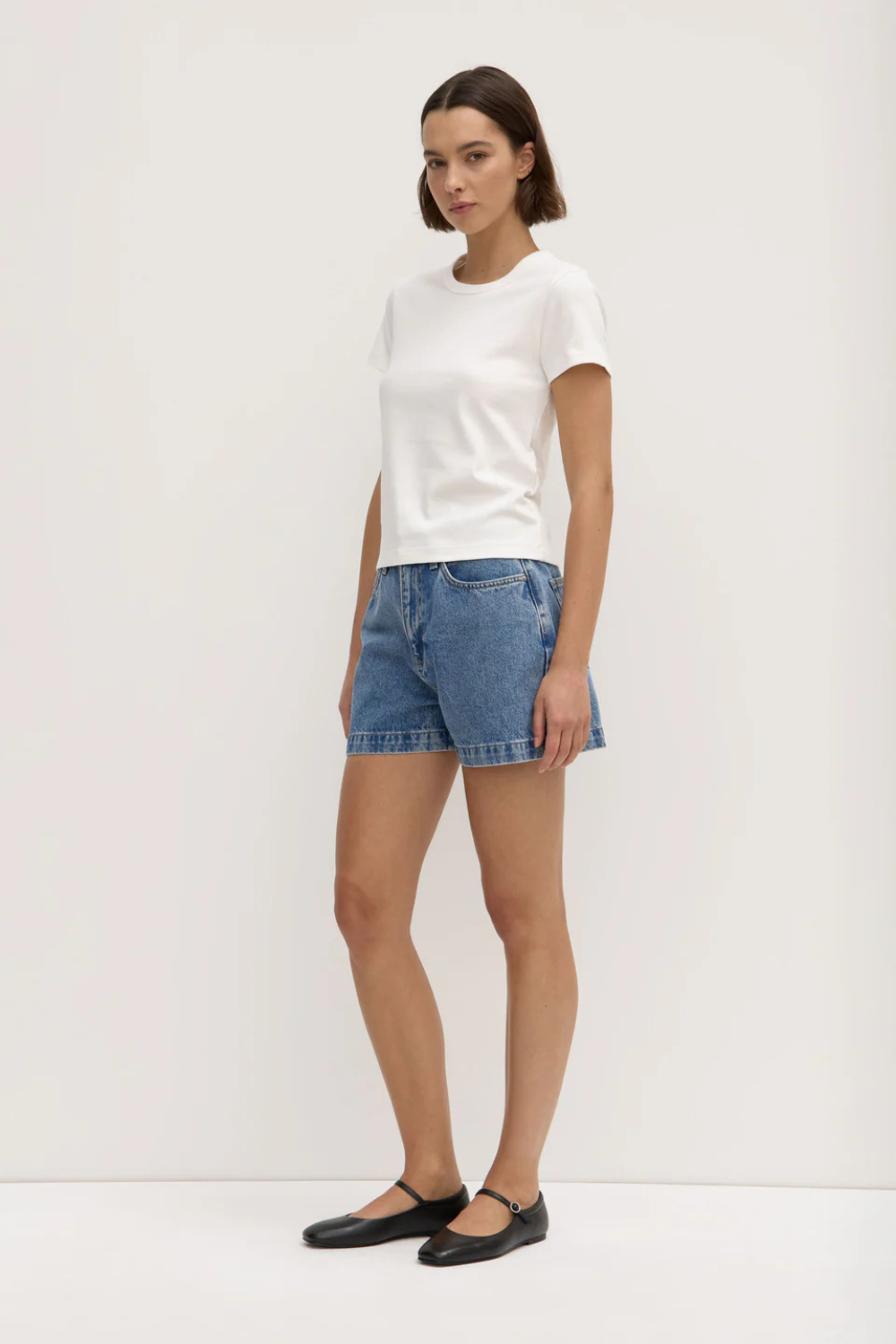 Lyla Cap Sleeve Tee | Antique White