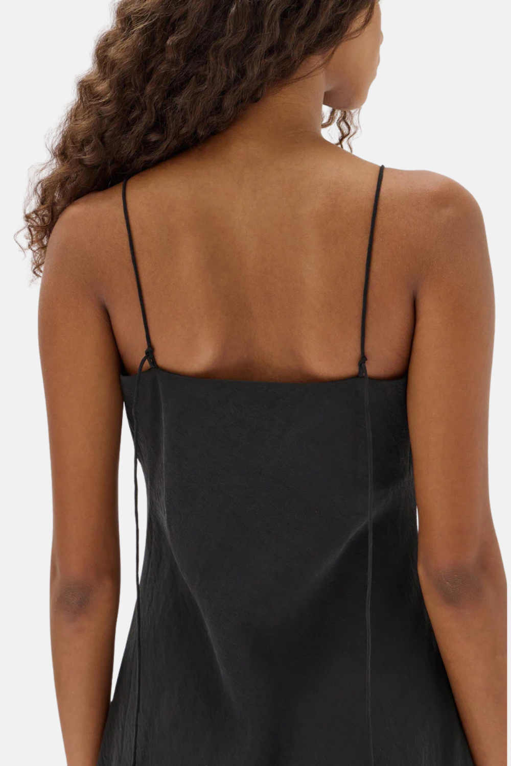 Heather Silk Blend Maxi Dress | Black