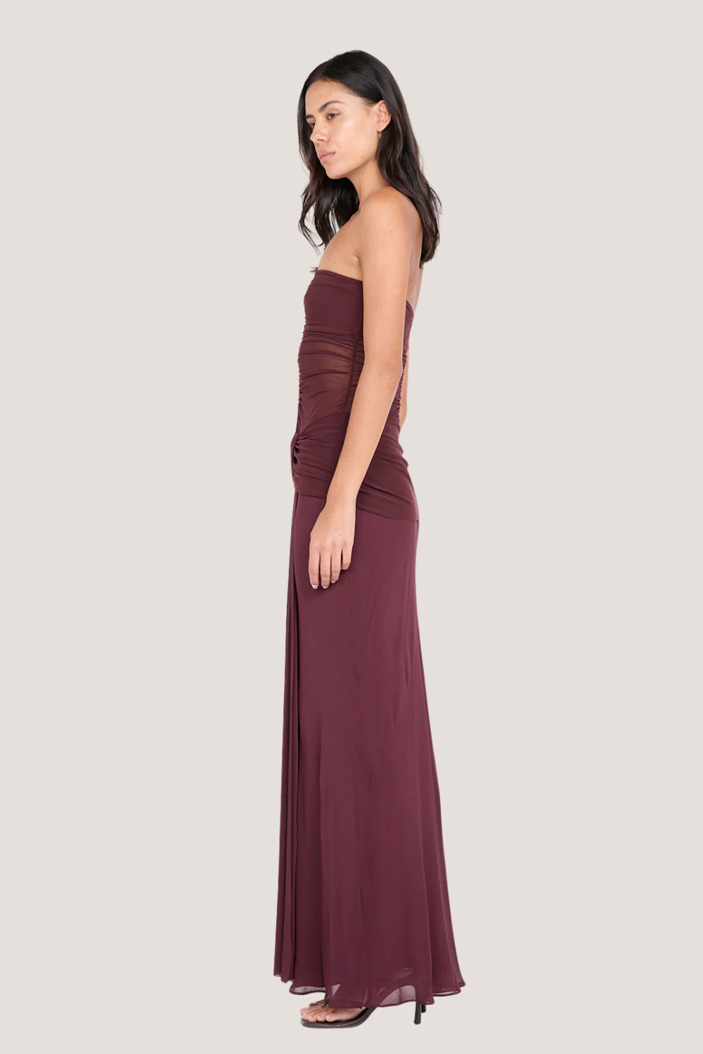 Noemi Strapless Dress | Plum