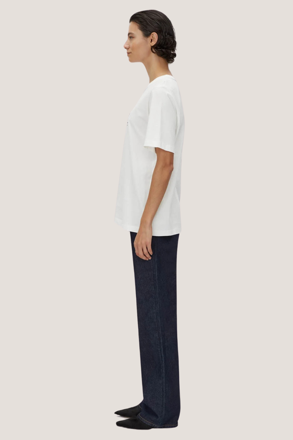 Karine Graphic Tee | Soft White