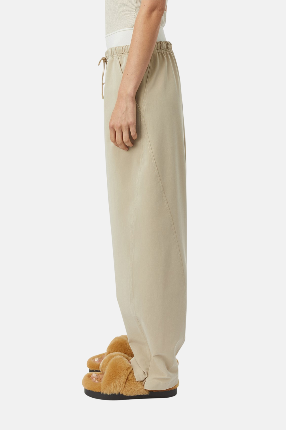 Lucia Monogram Pant | Oyster