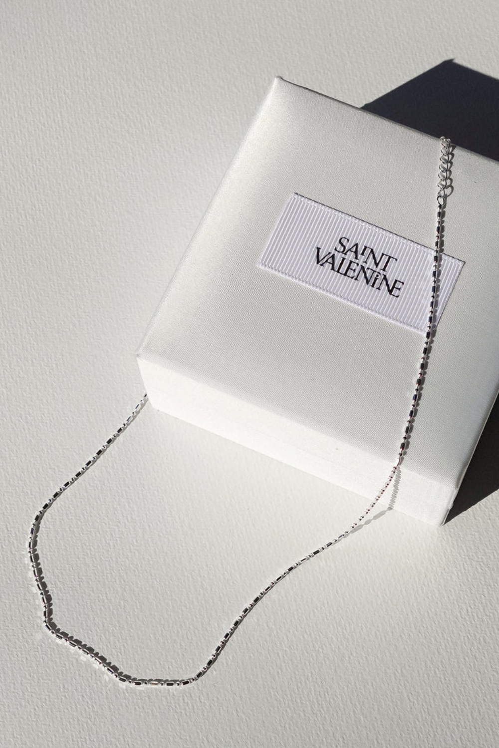 Dash Dot Chain Necklace | Silver