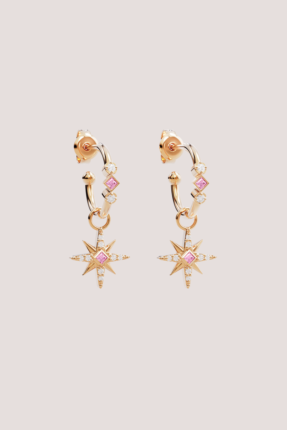 18k Gold Vermeil Starry Night Hoops