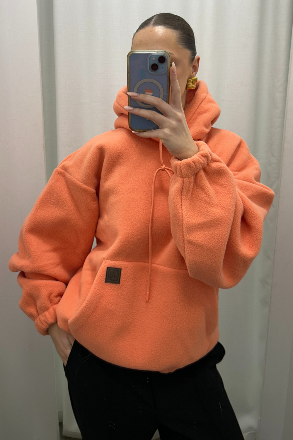 Gemma Polar Fleece Hoodie | Flamingo
