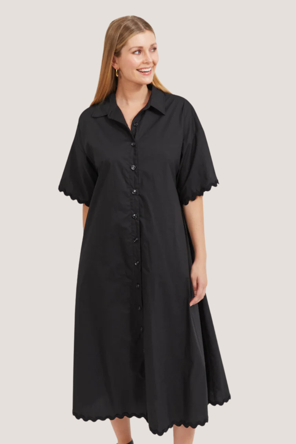 Brasillia Shirt Dress | Black