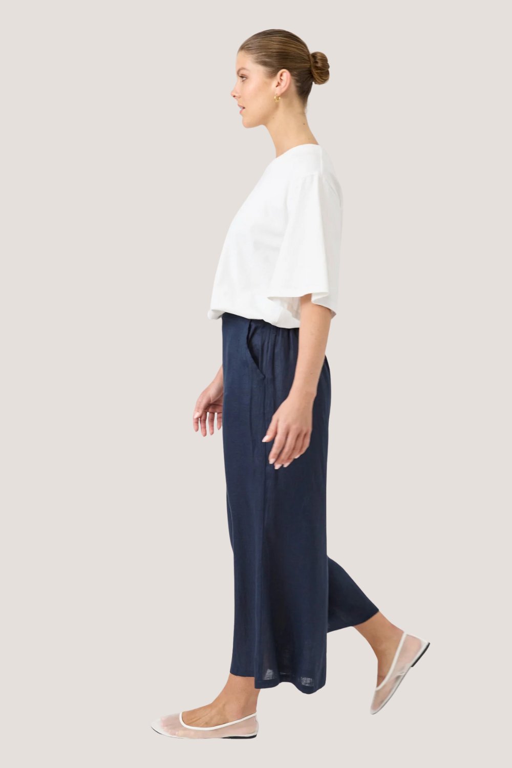 Studio Crop Pant | Navy