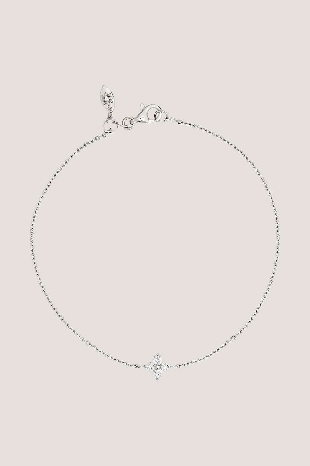 Sterling Silver Crystal Bloom Bracelet