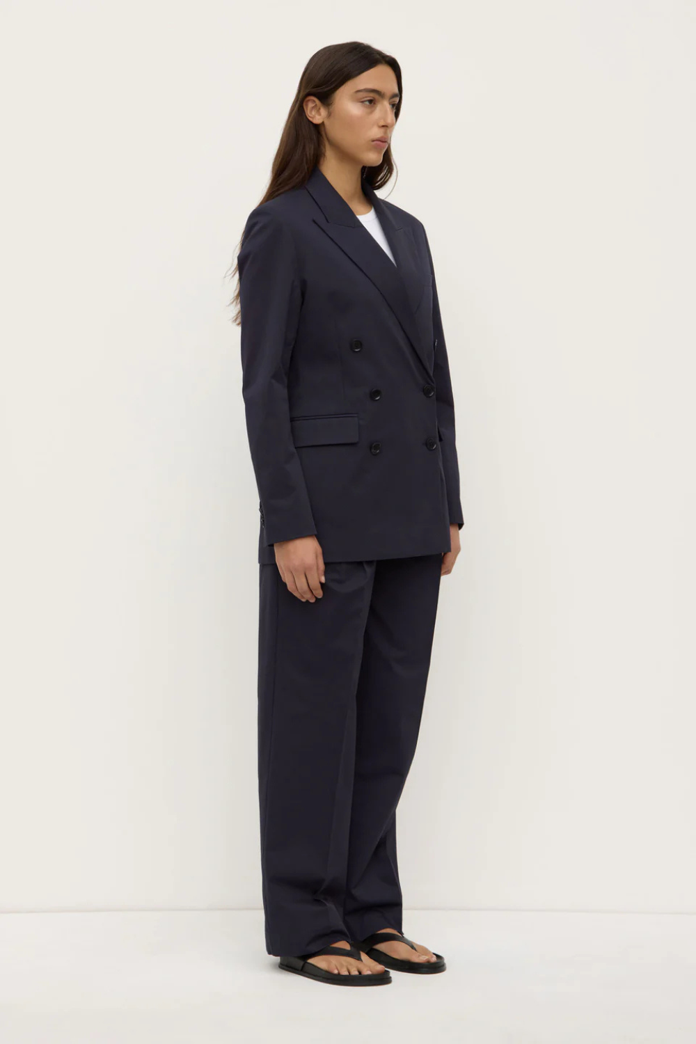 Ellen Double Breasted Blazer | True Navy
