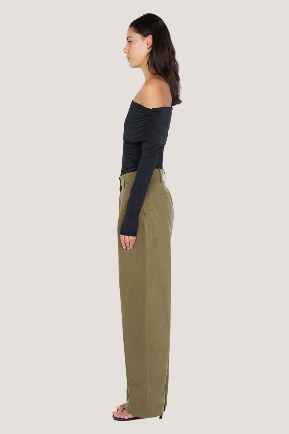 Tillie Drape Top | Black