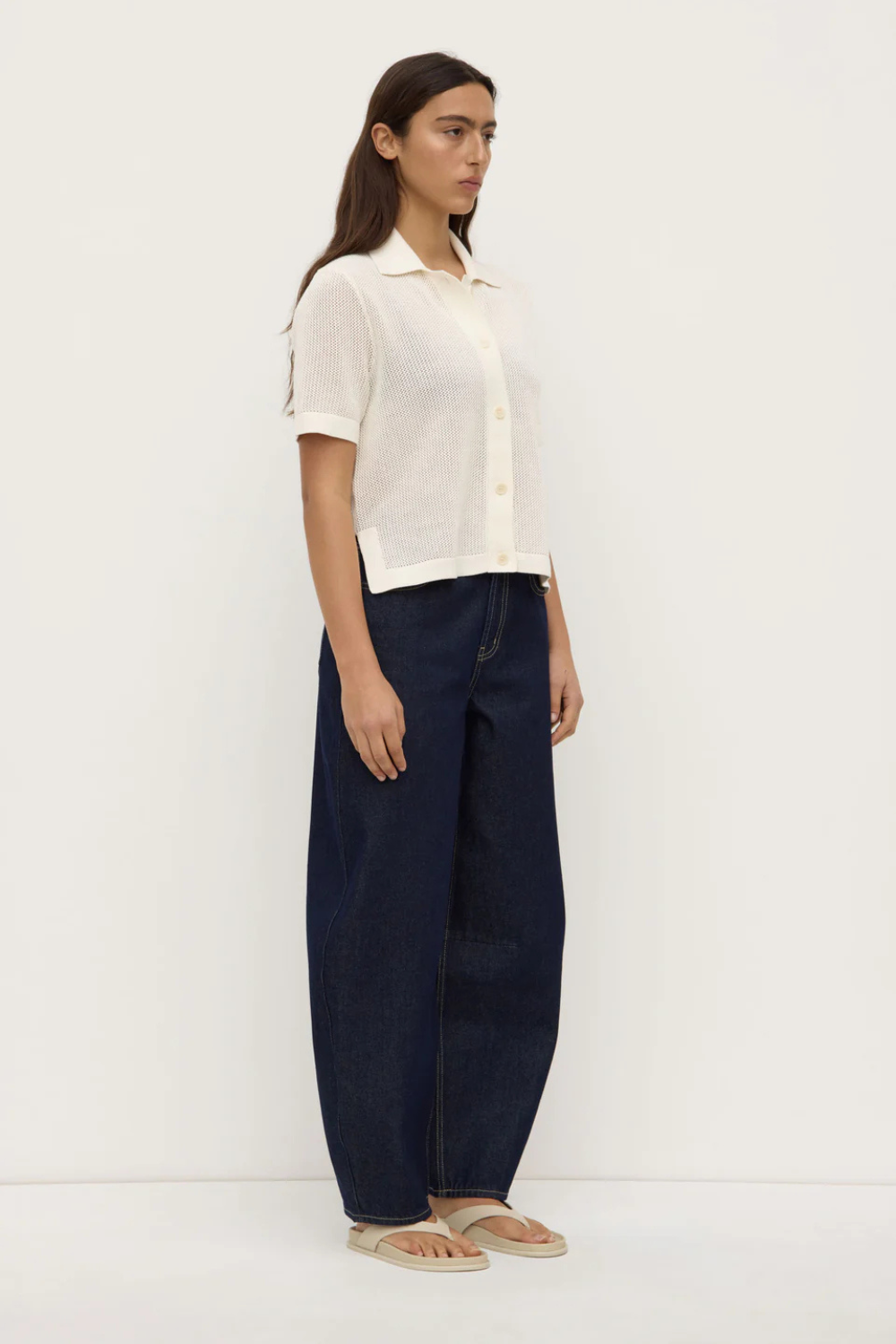 Kismet Knit Short Sleeve Shirt | White