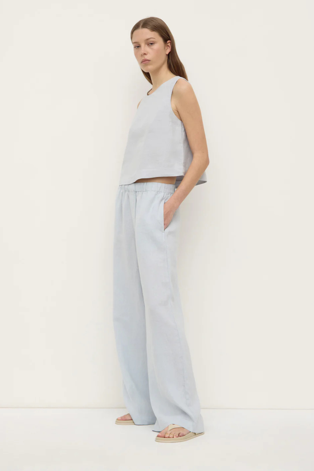Everyday Linen Pant | Cloud