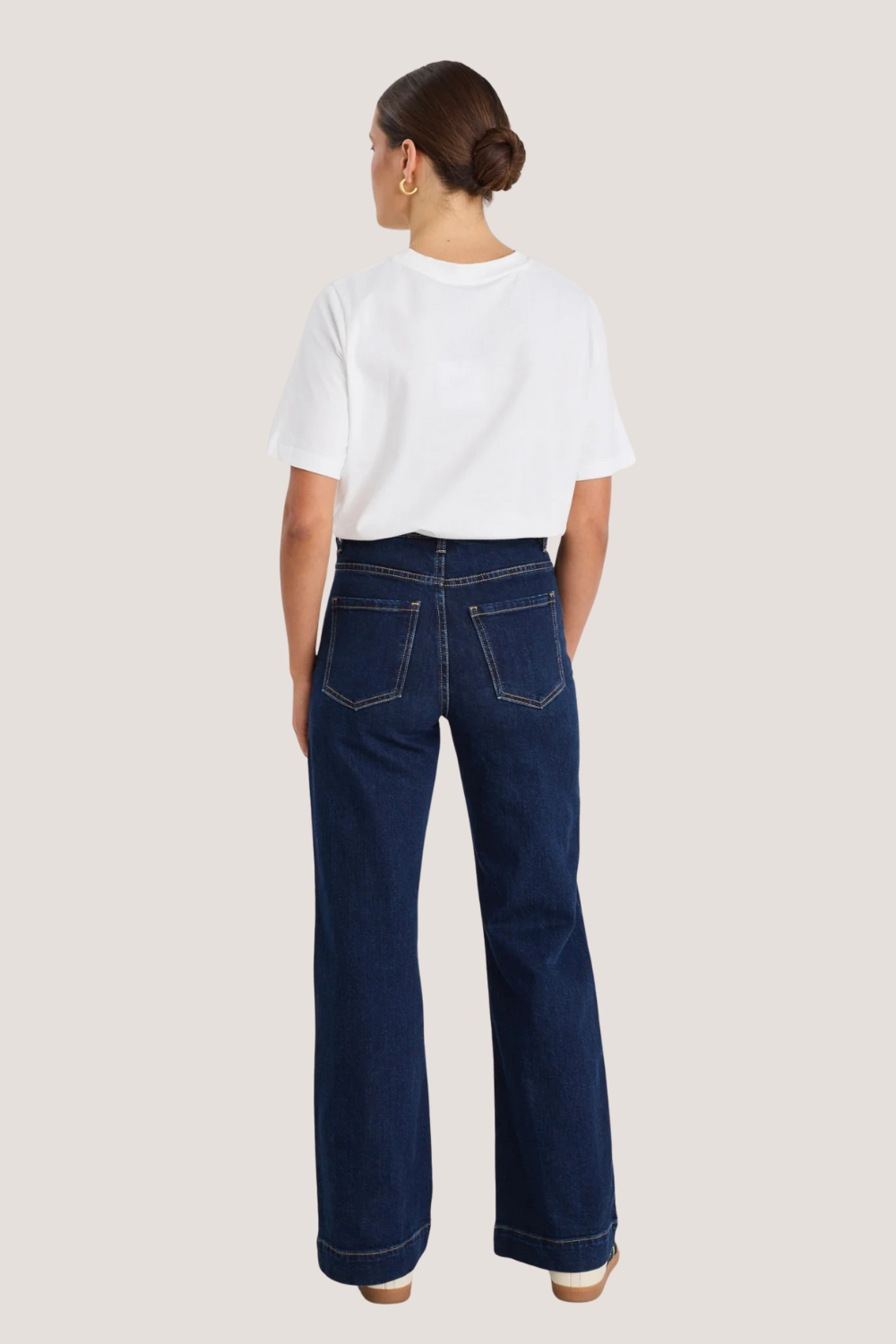 Deity White Linen Button Through Puff Sleeve Ss Blouse