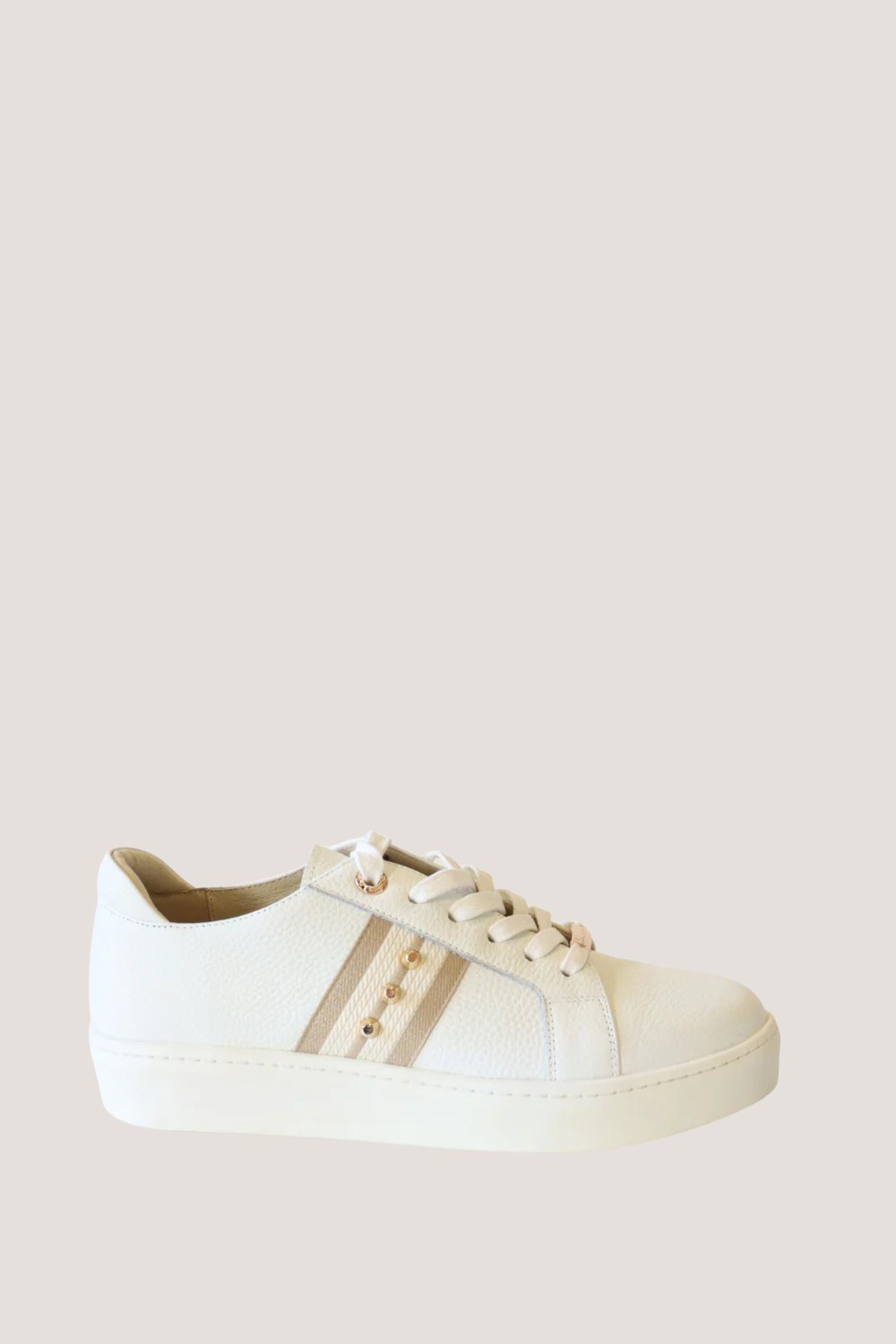 Caine Trainer | Stone Pebble-Cream