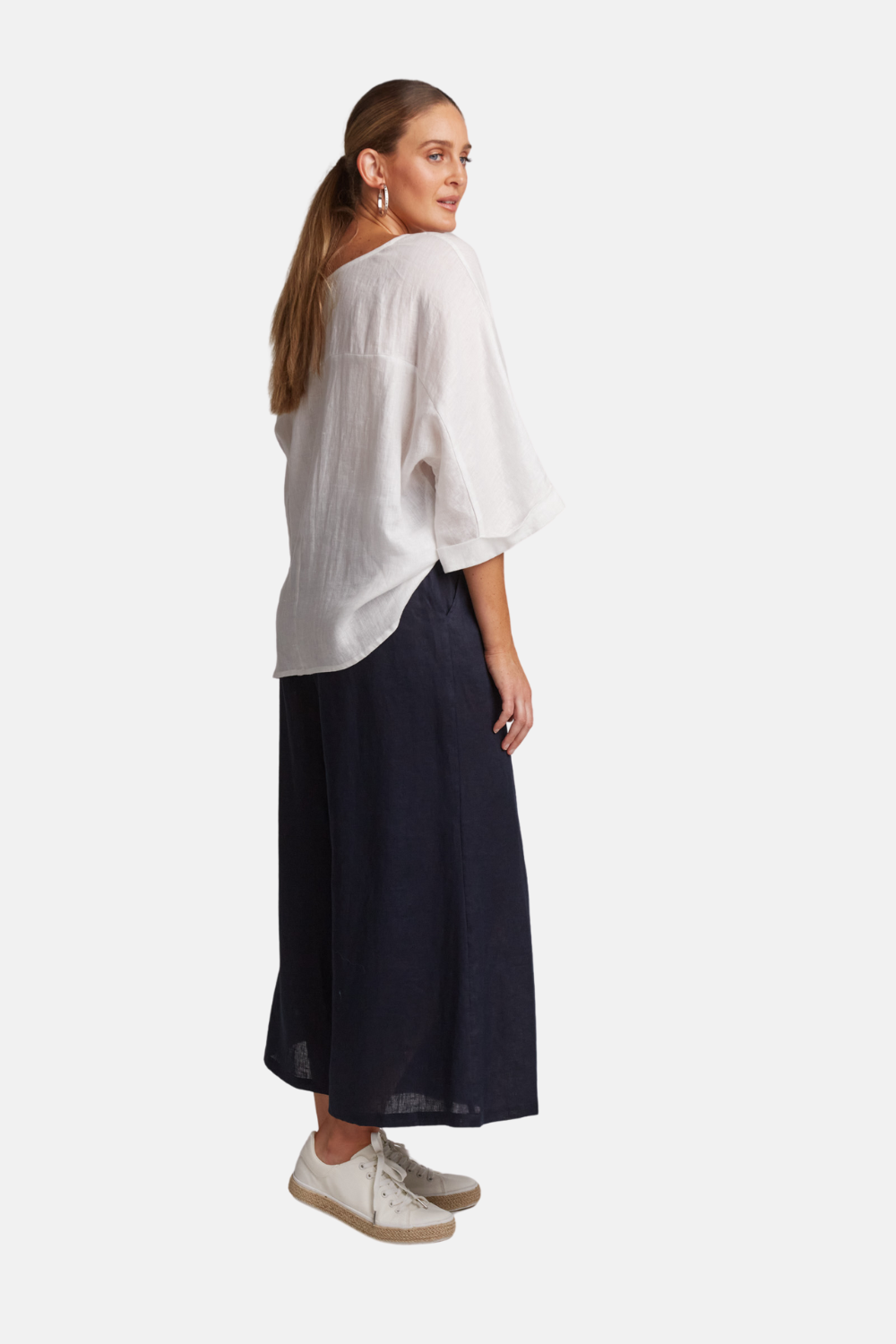 Studio Crop Pant | Navy