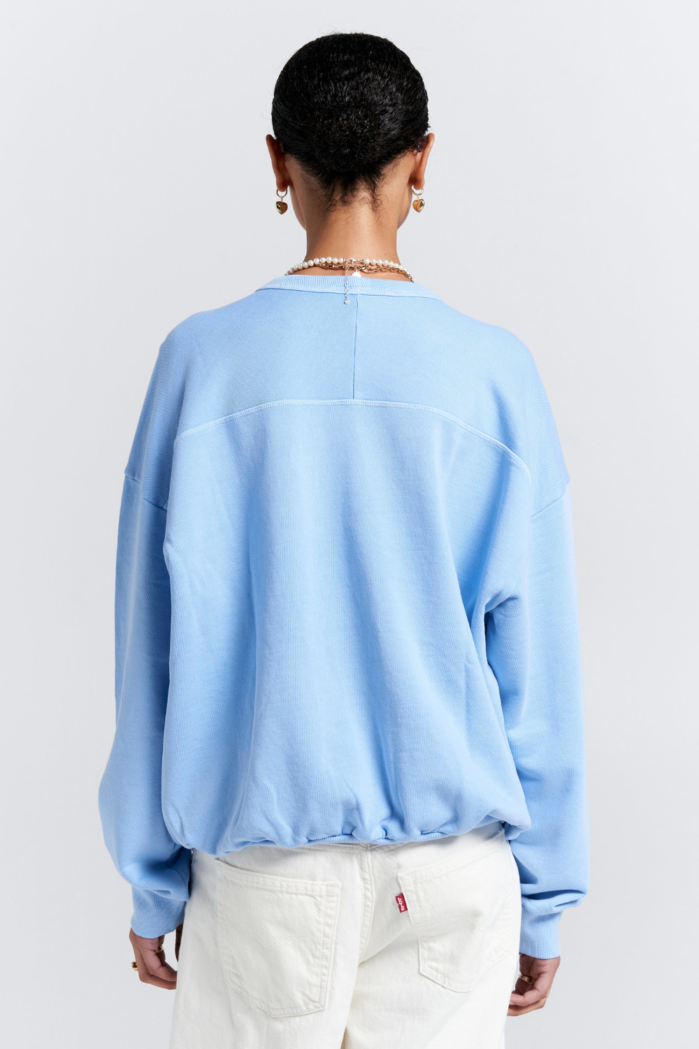 Runaway College Organic Cotton Crewneck Sweatshirt | Blue