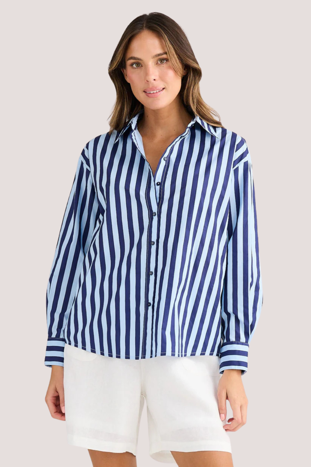 Adrift Shirt | Blue Stripe