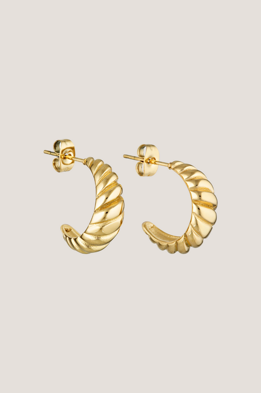 Croissant Earrings 20mm | Gold