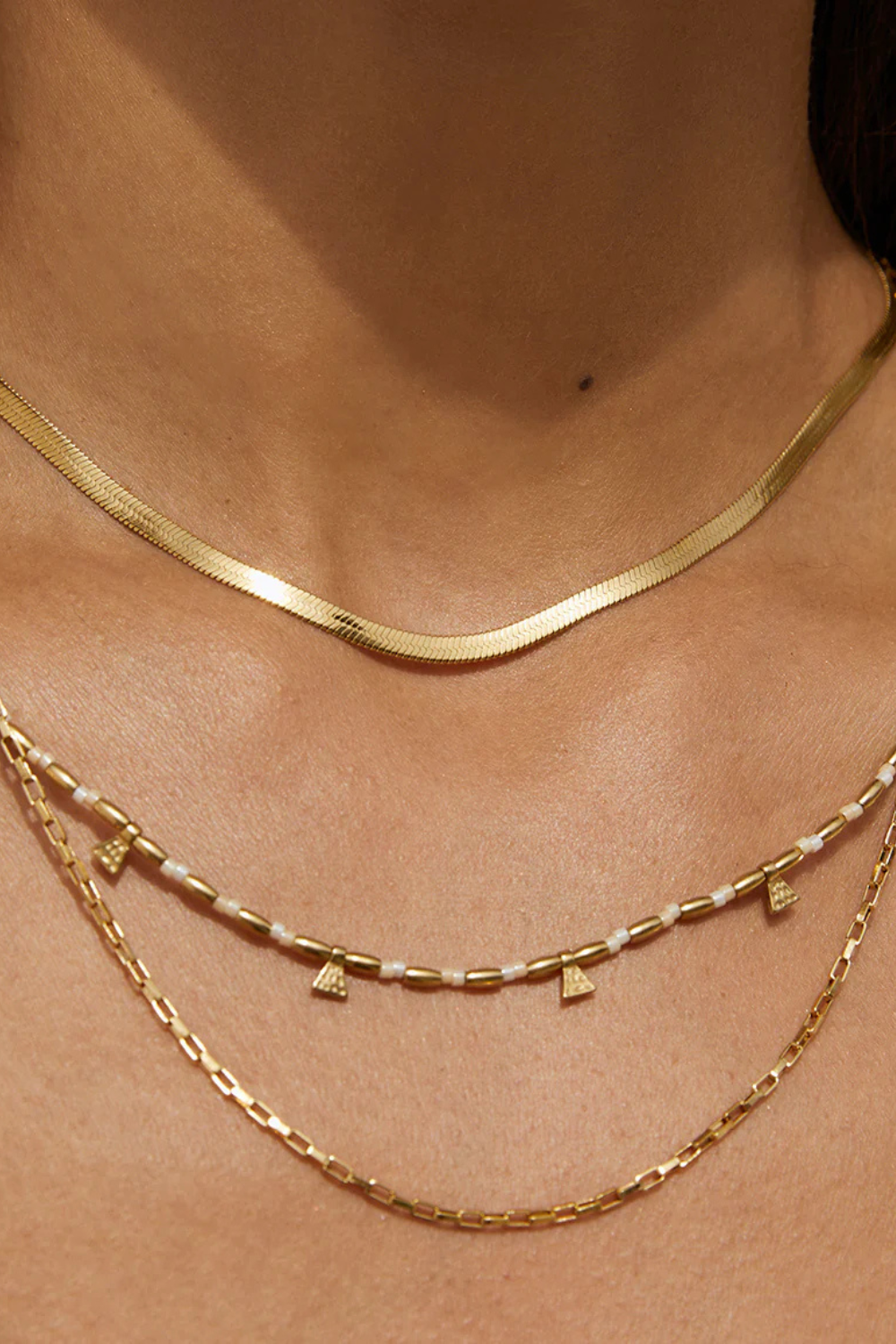 Natalia Gold Necklace | Vanilla