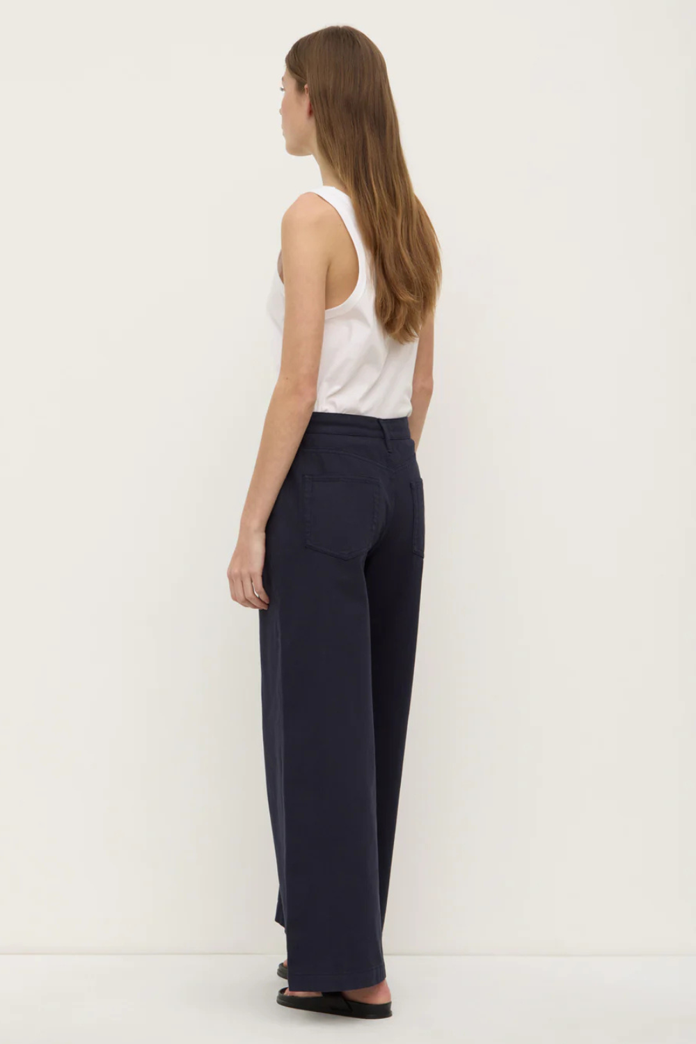 Bobbie Twill Midrise Pant | Navy