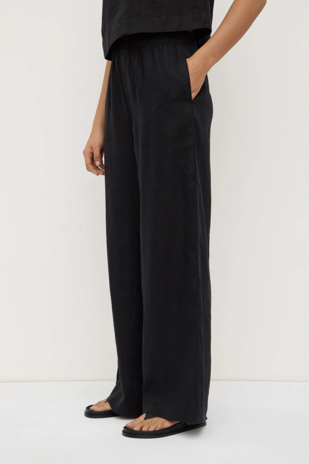 Everyday Linen Pant | Black