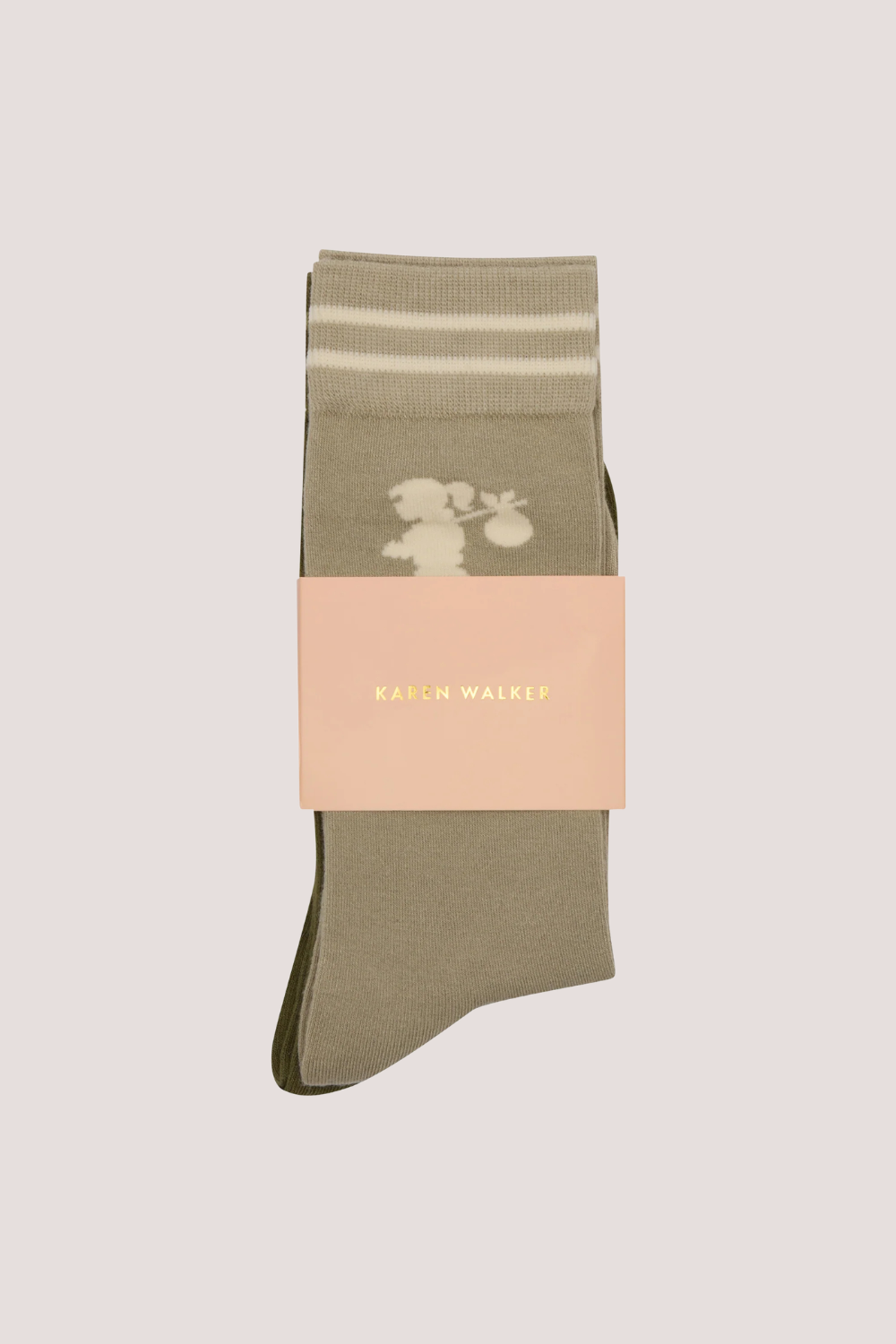 Runaway Girl Socks Dark Green/Sage
